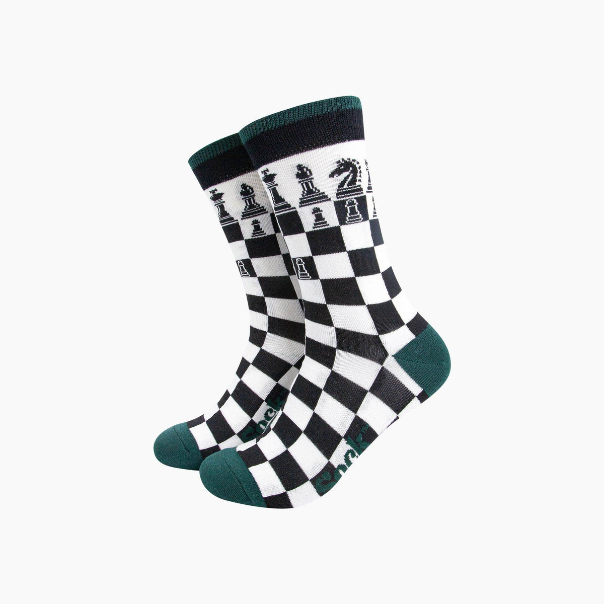Chess Bamboo Socks in Black/White: UK 7-11 | EU 40.5 -46 | US 8-12