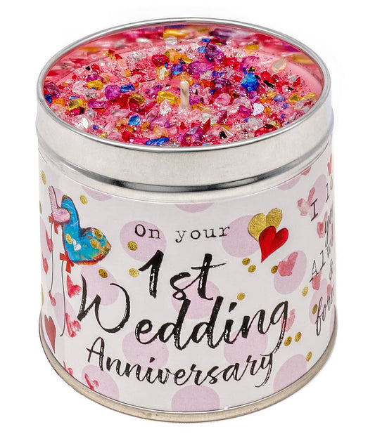 JUST BECAUSE CANDLES – FIRST WEDDING ANNIVERSARY