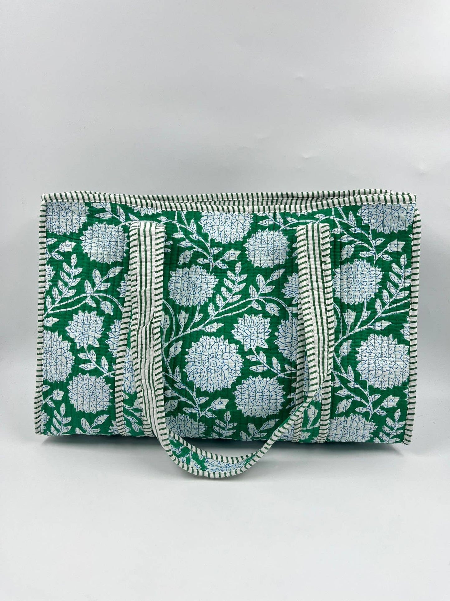 100% Cotton Kantha Quilted Boho Reversible (Small) Tote Bag