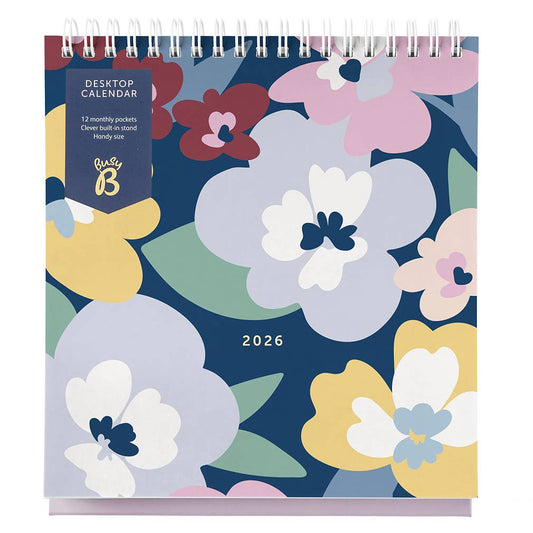 2026 Desktop Calendar - Built-in Stand & Flip-Top Binding