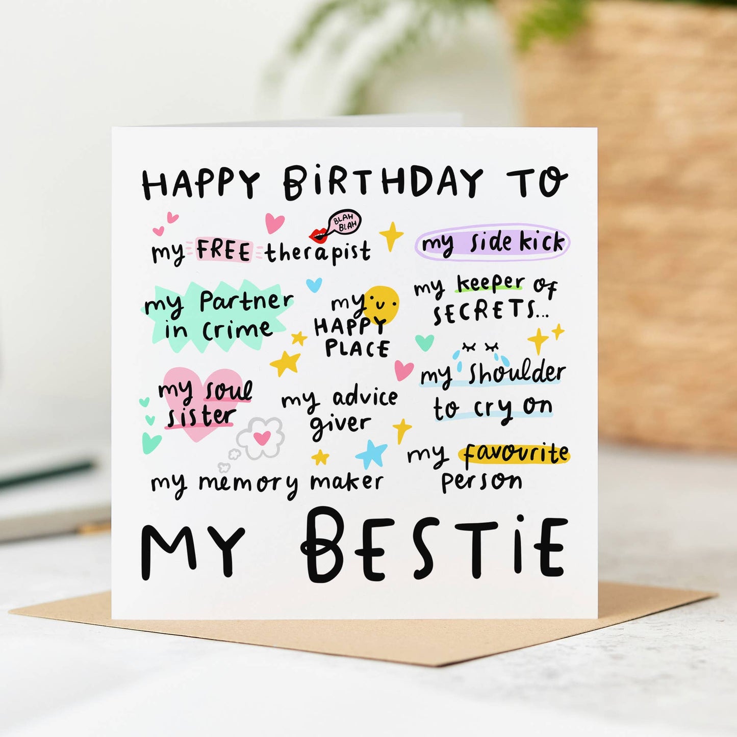 My Bestie Birthday Card