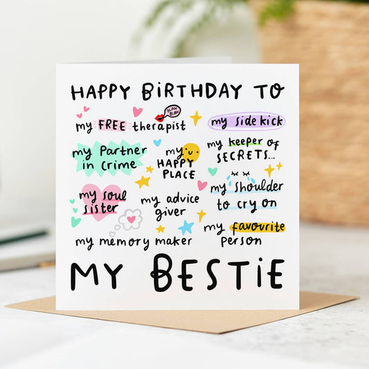 My Bestie Birthday Card