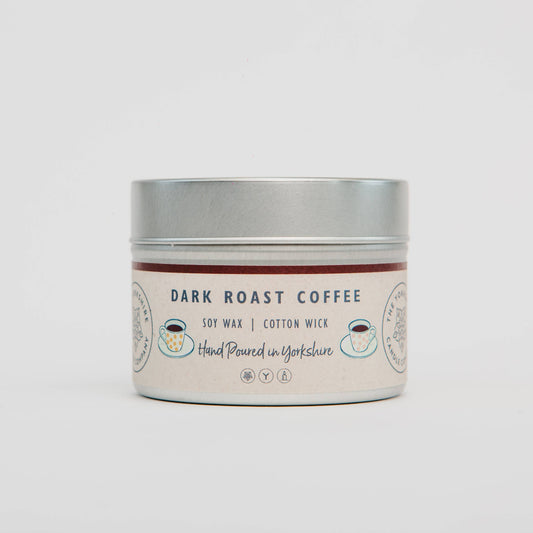 Dark Roast Coffee Small Tin | Scented Candle | Soy Wax