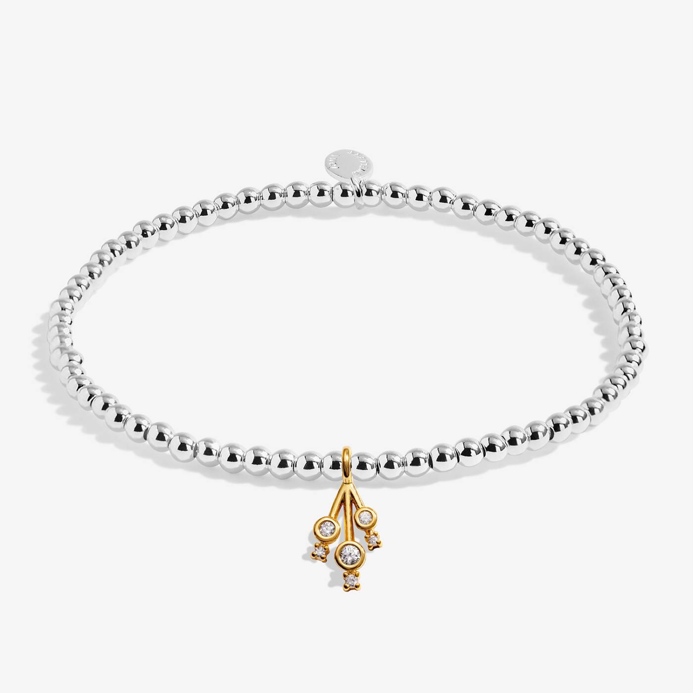 A Little 'Anything Is Possible' Bracelet In Silver and Gold Plating