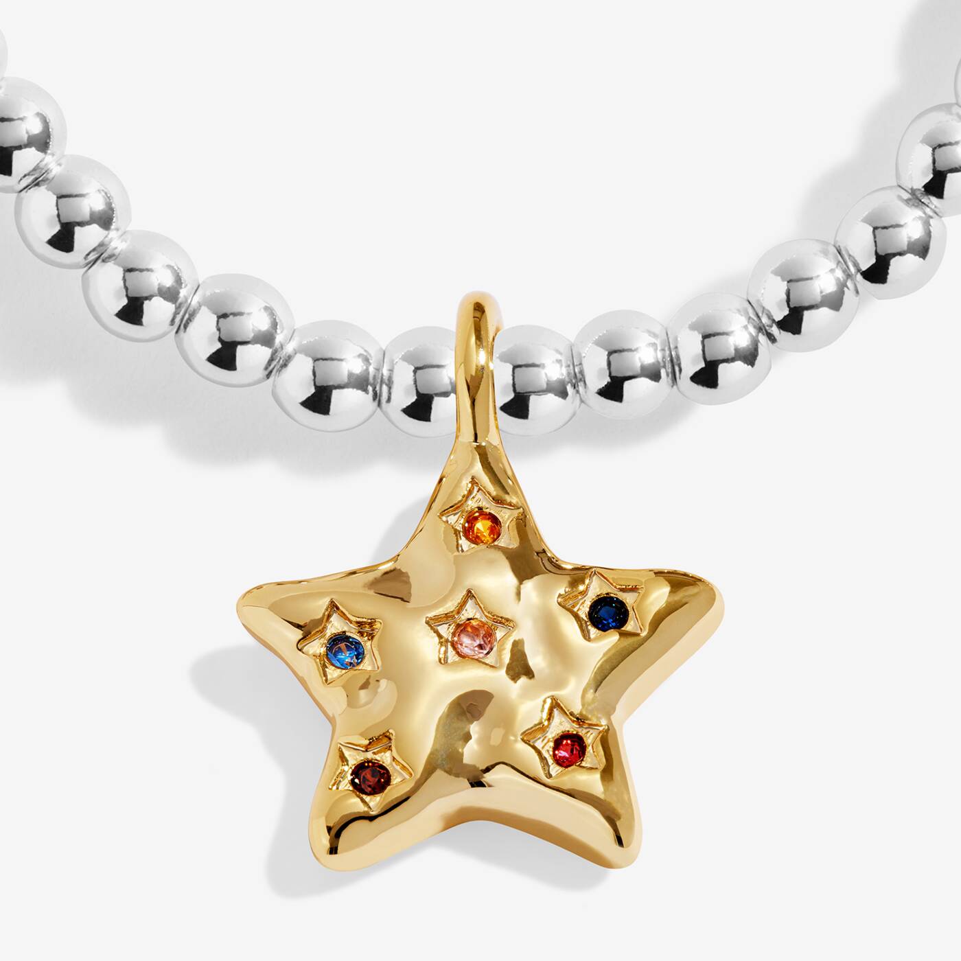 A Little 'Some Call It Chaos We Call It Family' Bracelet In Silver and Gold Plating