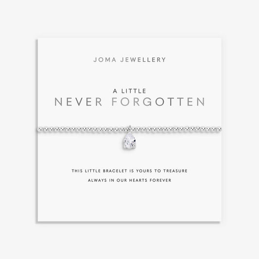 A Little Vibes 'Never Forgotten' Bracelet In Silver Plating