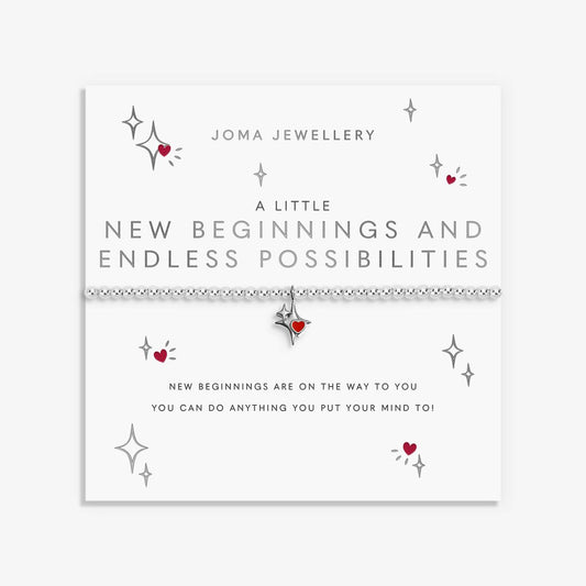 A Little 'New Beginnings And Endless Possibilities' Bracelet In Silver Plating