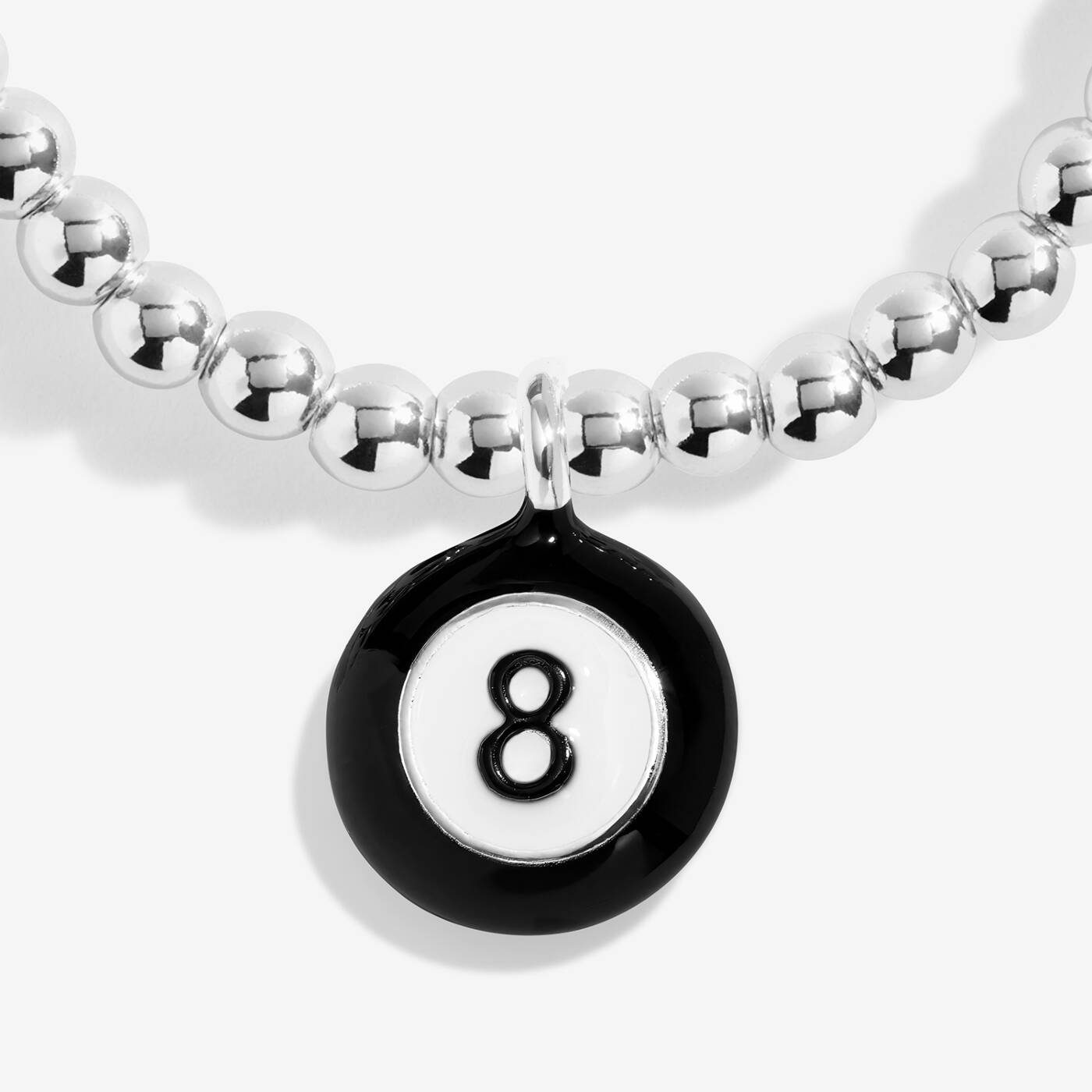 A Little Vibes 'Lucky Girl' Bracelet In Silver Plating