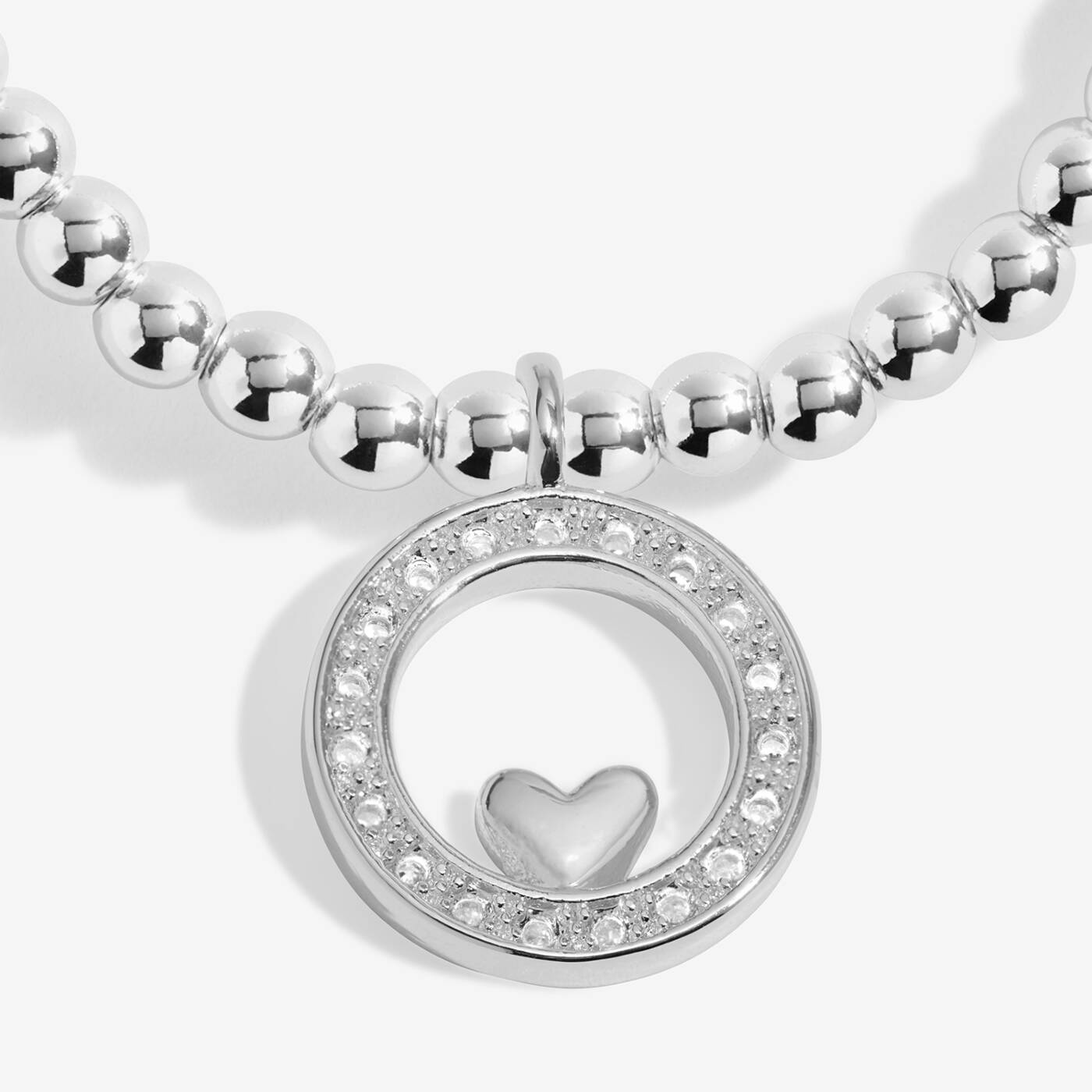 A Little 'Lucky To Have A Daughter Like You' Bracelet In Silver Plating