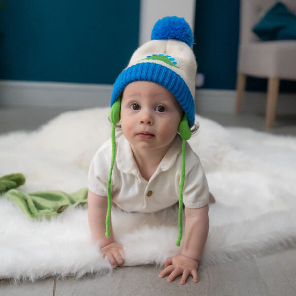 Dinosaur Wolly Hat & Mitten Set