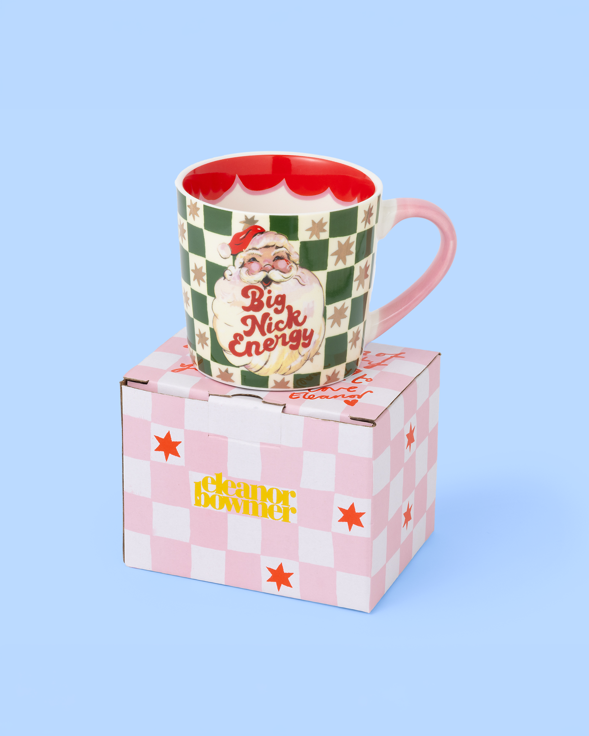 Big Nick Energy Checkerboard Mug
