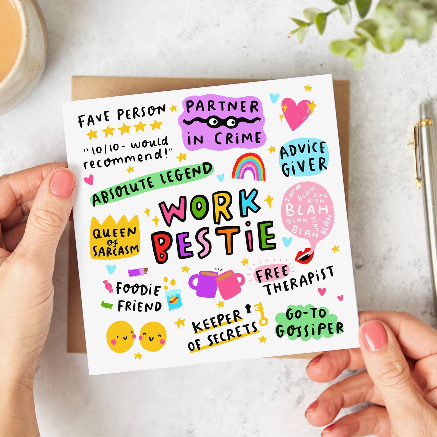 Work Bestie Card