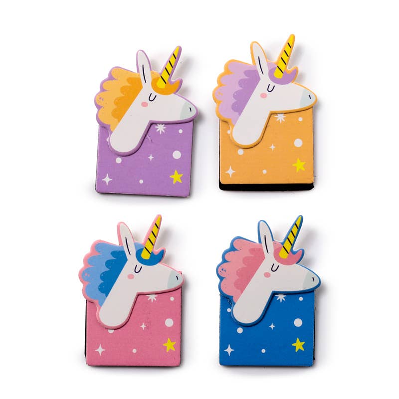Unicorn Magic Shaped Magnetic Bookmark Set