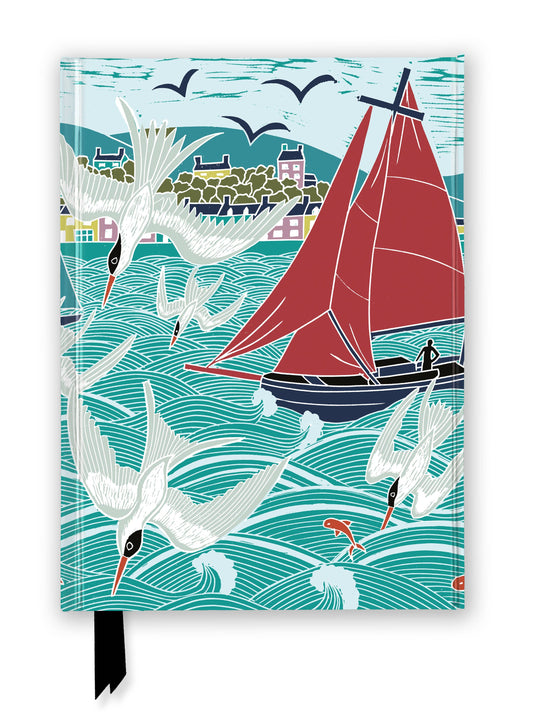Kate Heiss: Terns on the Tide (Foiled Journal): Flame Tree Notebooks