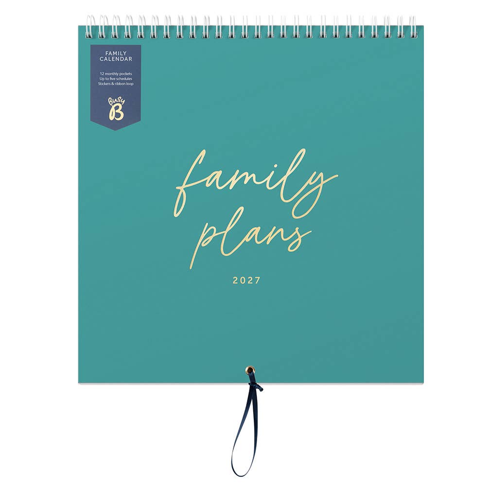 Family Calendar 2027 Teal - Busy B