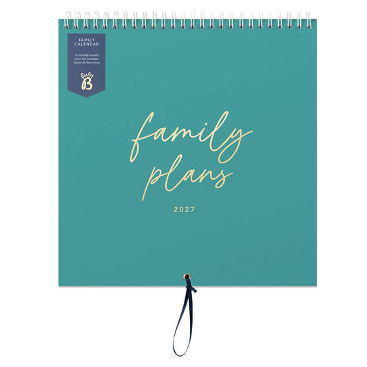 Family Calendar 2027 Teal - Busy B
