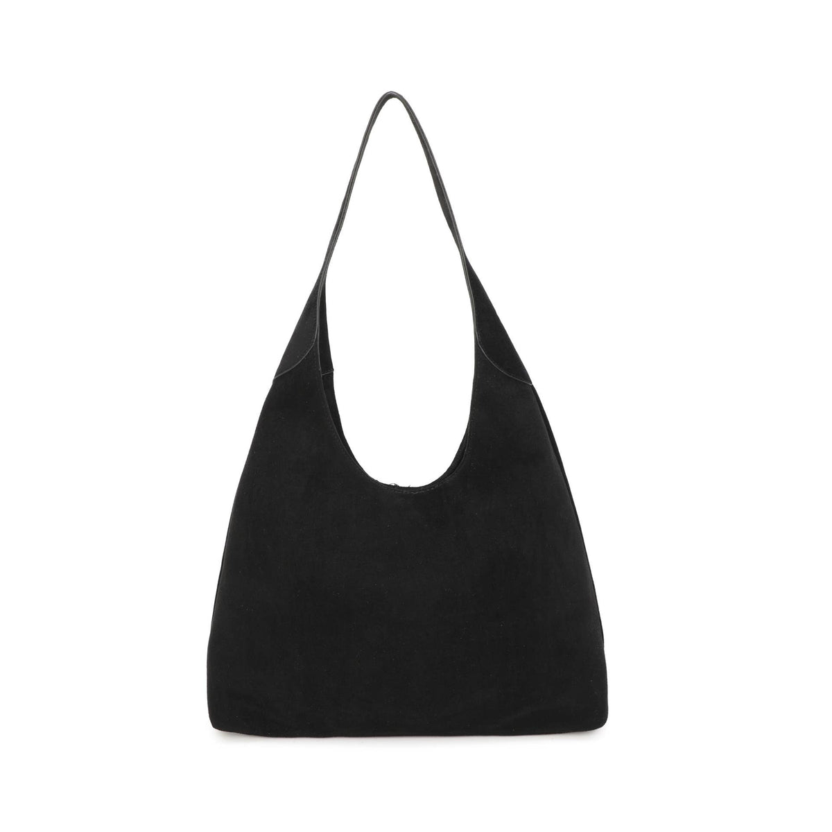 JM1709 Faux Suede Slouchy Hobo Shoulder Bag: Brown