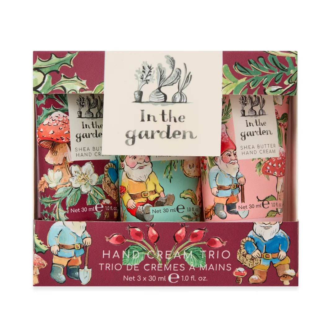 Garden Gnomes Hand Cream Trio