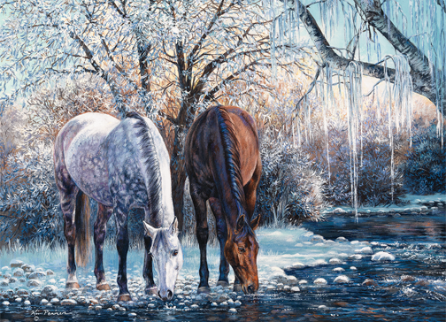 Winter's Beauty 500 Piece Cobble Hill Puzzle + Poster