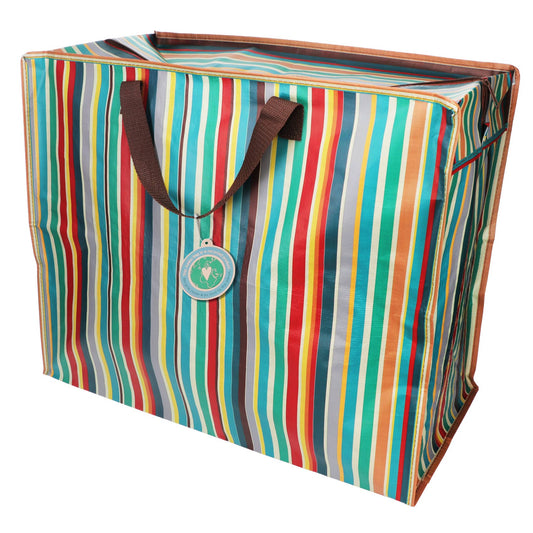 Jumbo storage bag - Retro 70s Stripes