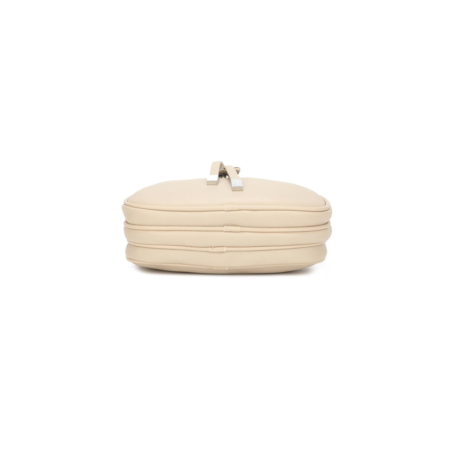 JM1307 Everyday Crossbody Bag with Pattern Strap: Dark Beige