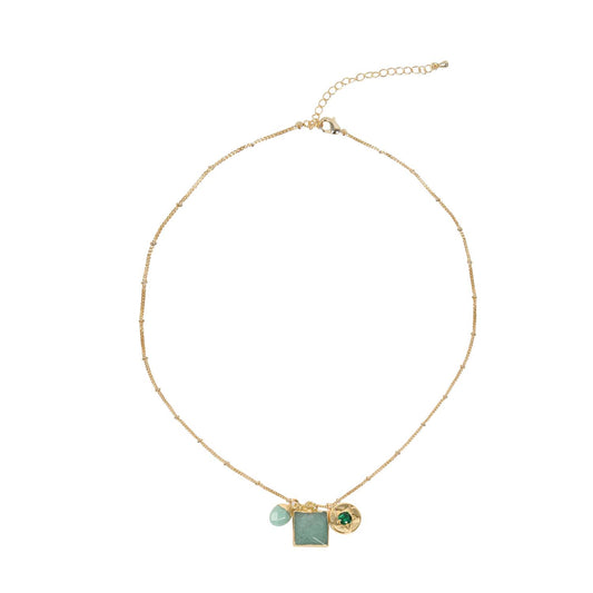 Loxley Lane - Green Gold Plated Necklace 2003908