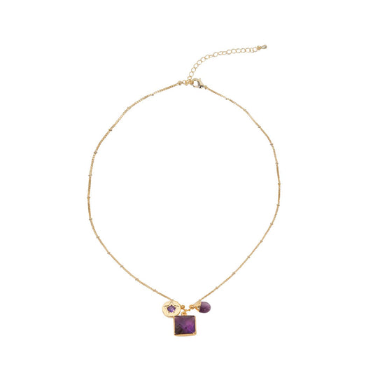 Loxley Lane -Necklace Purple 2003917