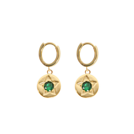 Loxy Lane - 2004408 Green Crystal Earrings