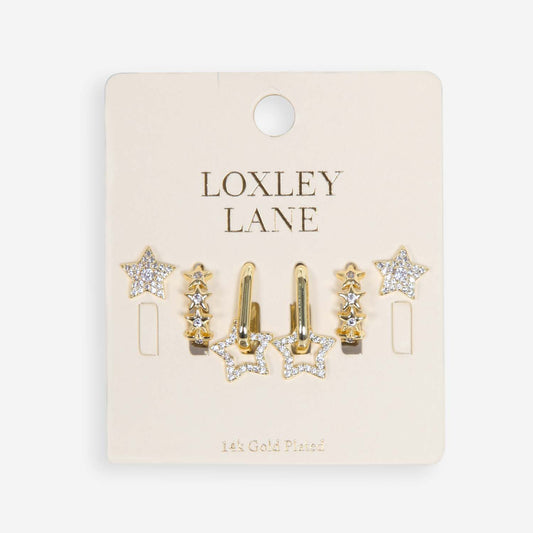 Loxy Lane - 2008607 Star Set Earrings