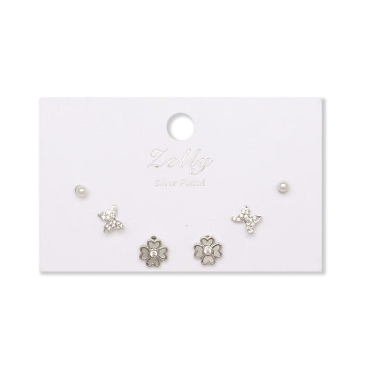 Zelly  Silver earring set - 2150701