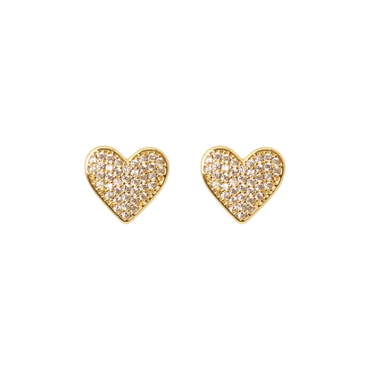 Gold Heart Earrings