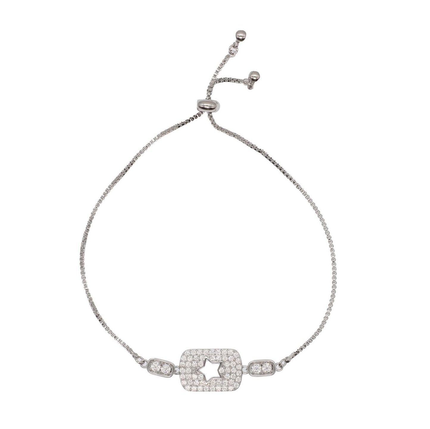 Bracelet - Open Star in Silver