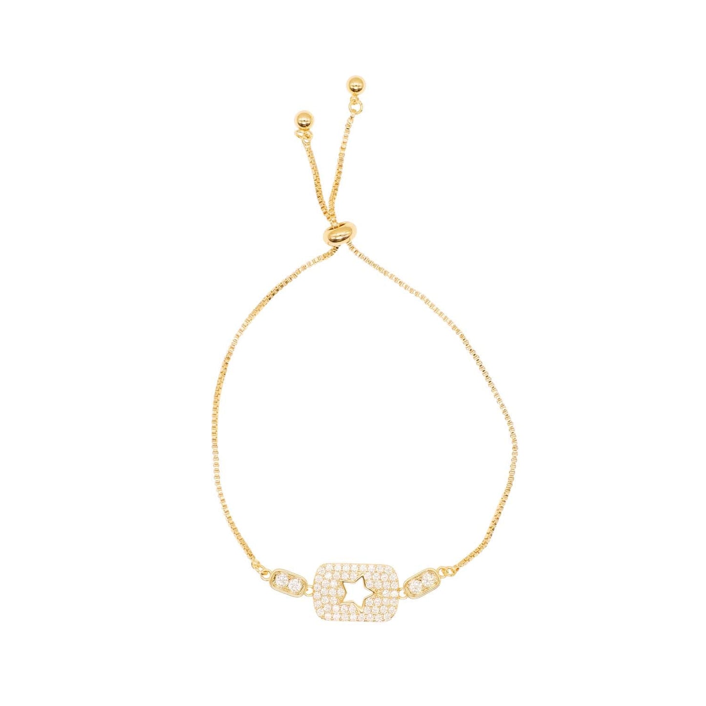 Bracelet - Open Star in Gold