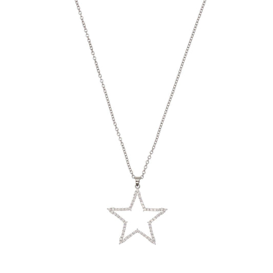 Necklace Star Silver Plated