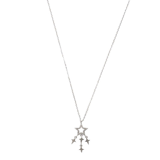 Necklace - Crystal Star Silver