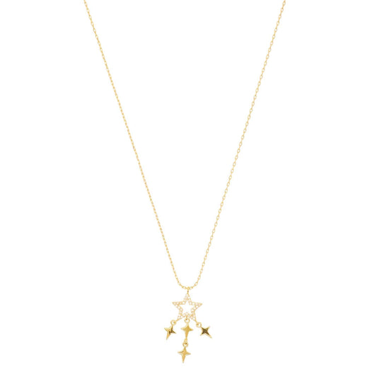 Necklace - Crystal Star Gold