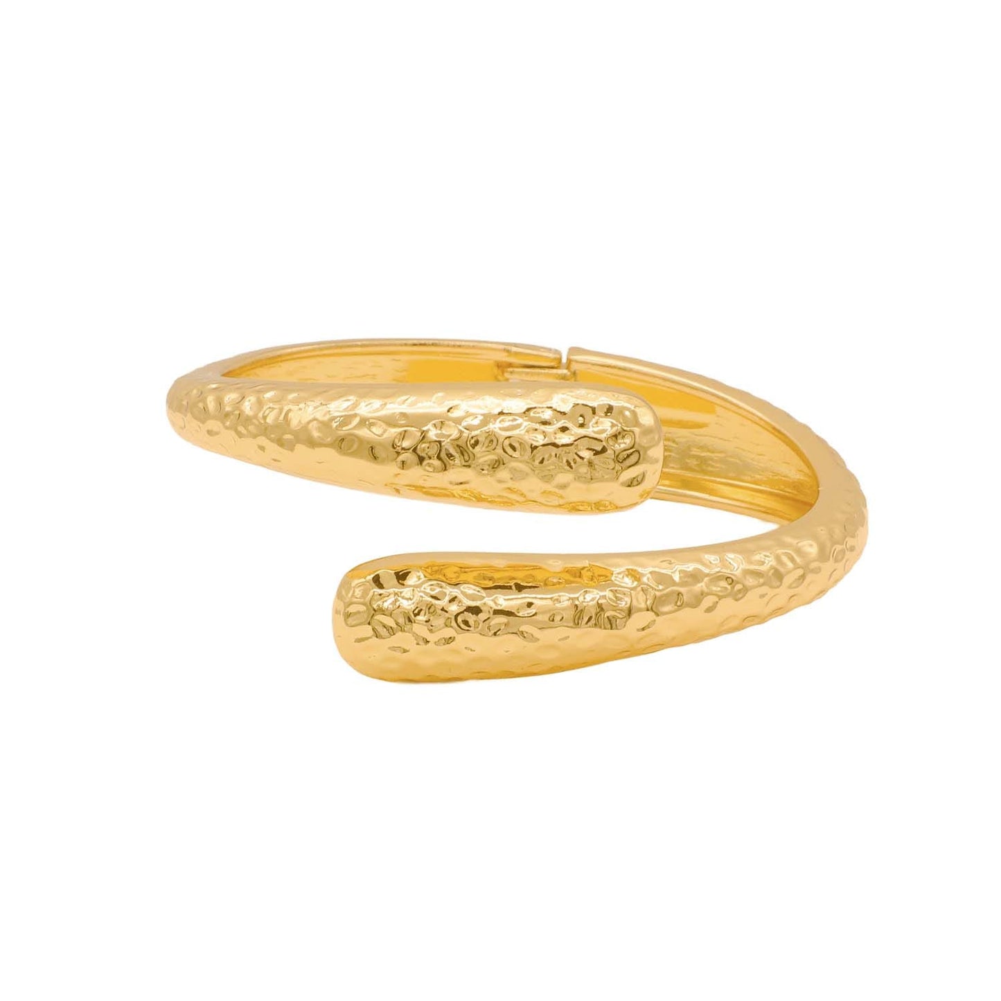 Bangle Hammered Teardrop Gold