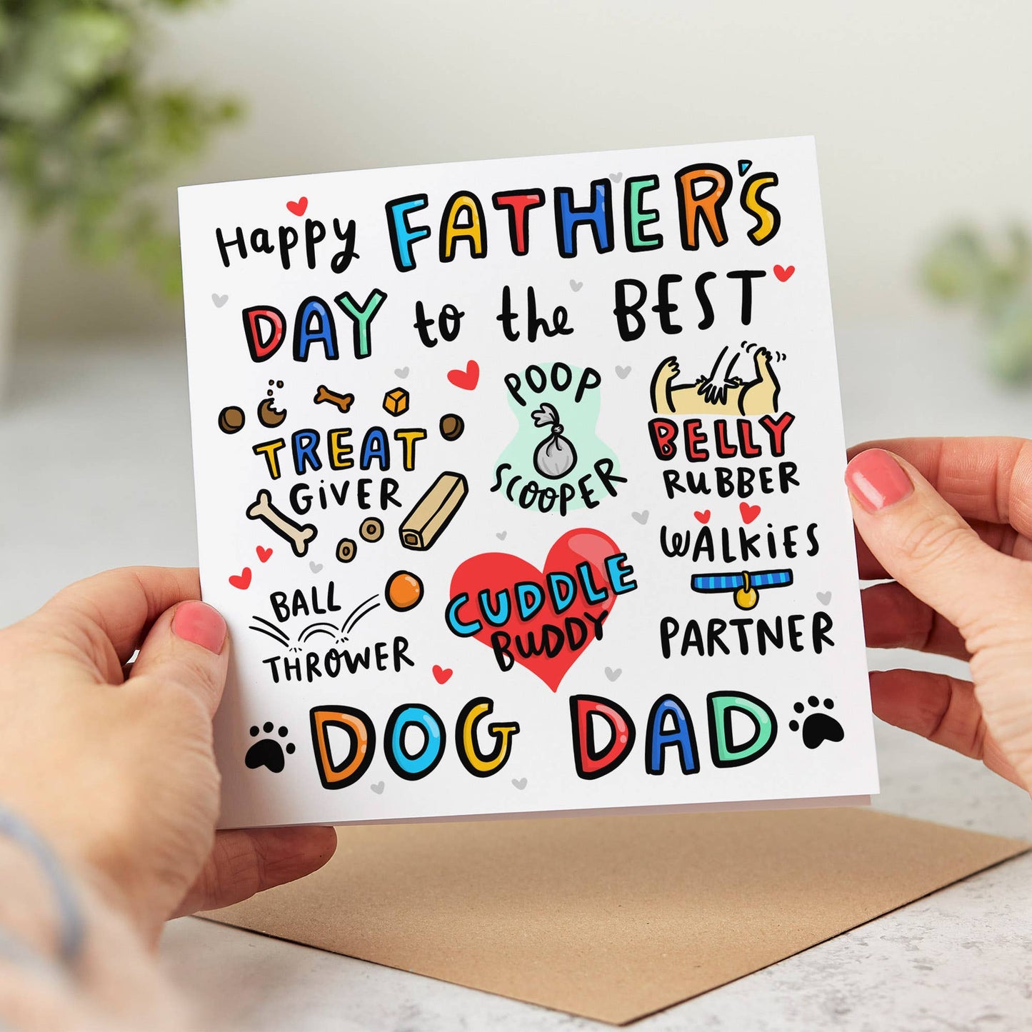 Funny Father's Day Card from The Dog - Best Dog Dad