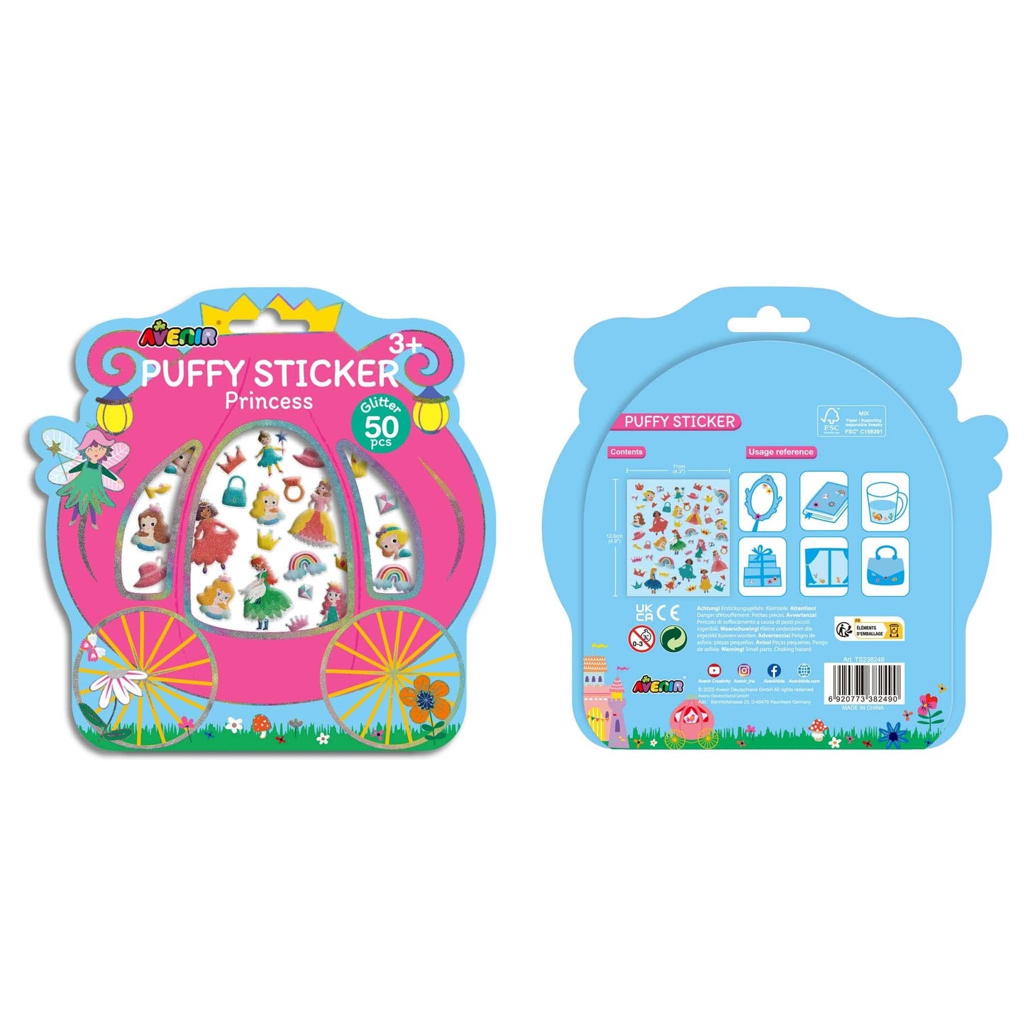 Puffy Stickers Princess
