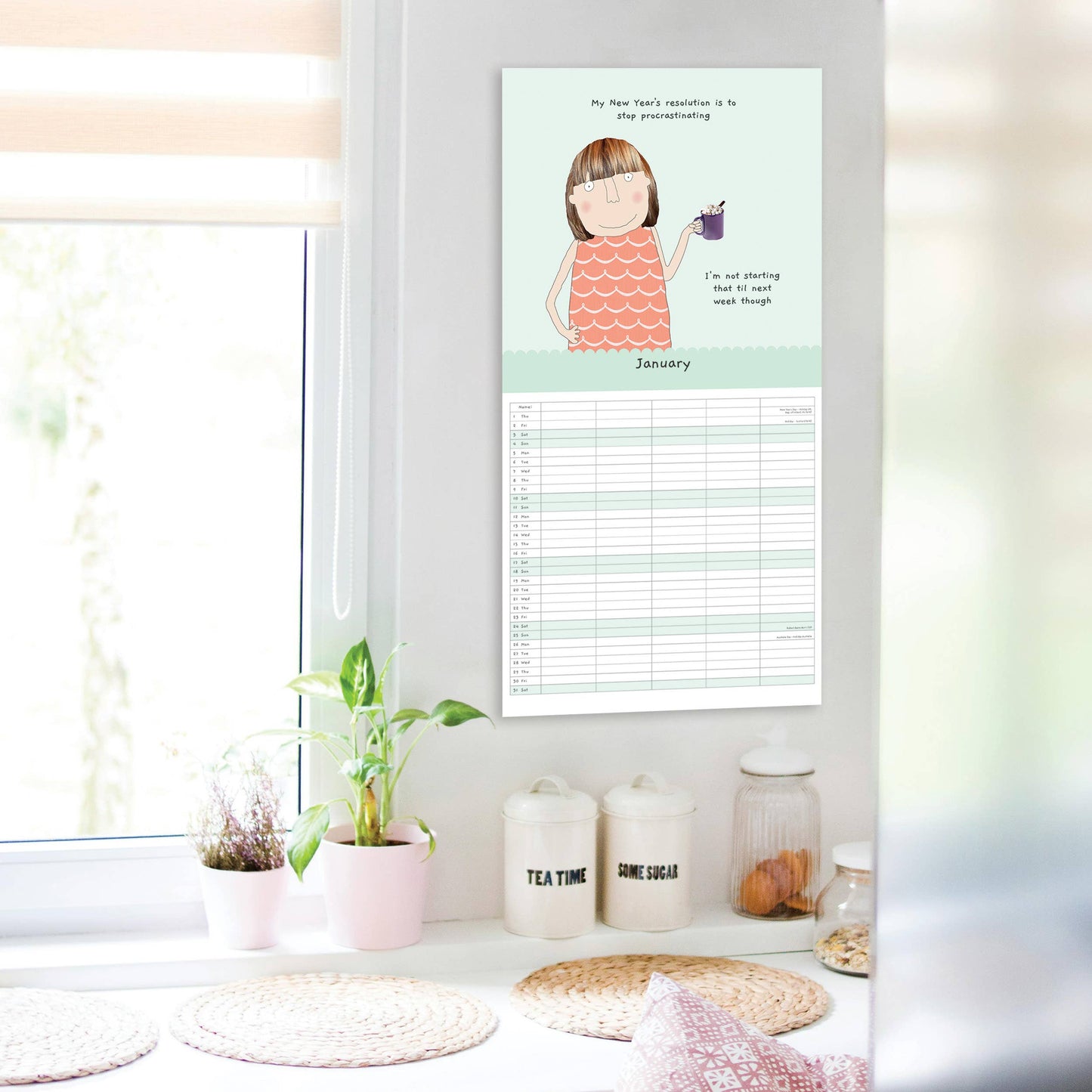 Rosie Made a Thing Square Family  2026 Calendar