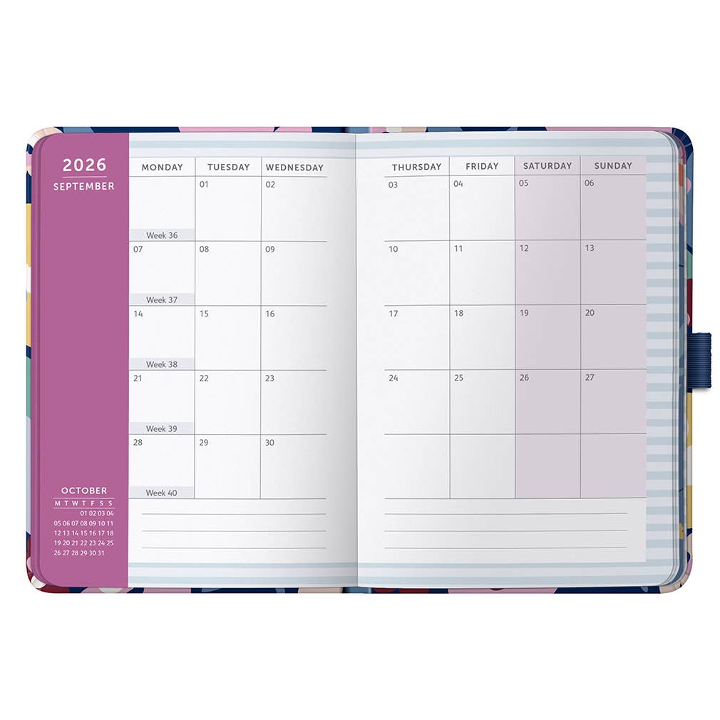 2026 A6 Diary, Weekly Planner, To Do Lists & Notes | Floral