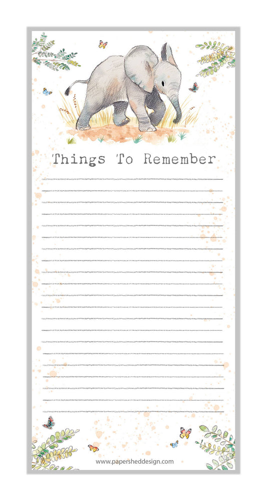 Magnetic Notepad - ELEPHANT - NOTE07