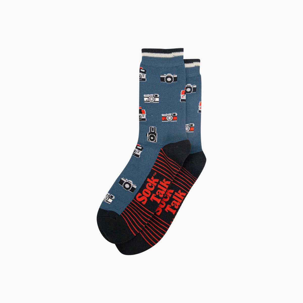 Vintage Camera Bamboo Socks in Teal: UK 7-11 | EU 40.5 -46 | US 8-12