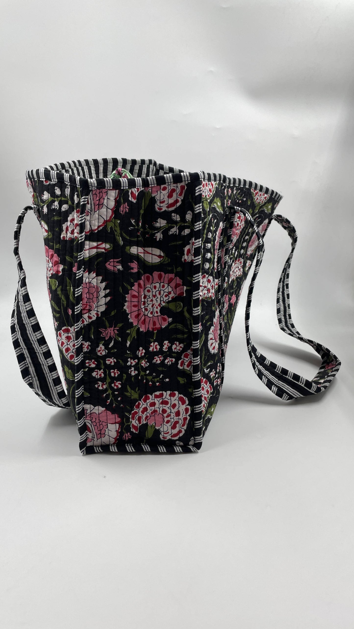 100% Cotton Kantha Quilted Boho Reversible (Small) Tote