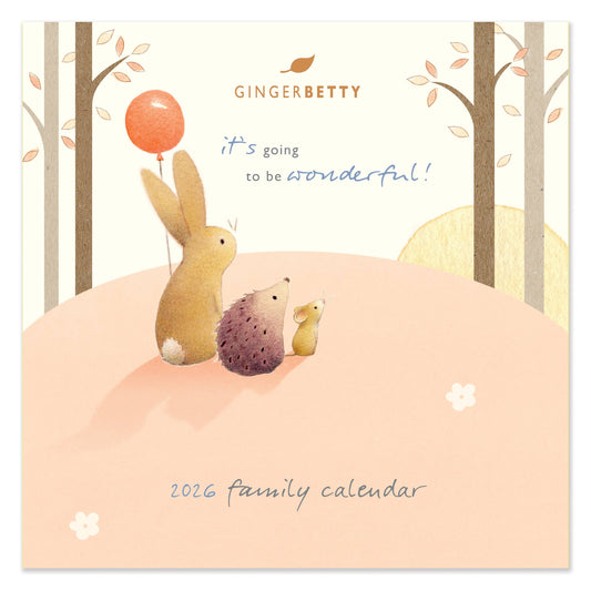Ginger Betty Square 2026 Calendar
