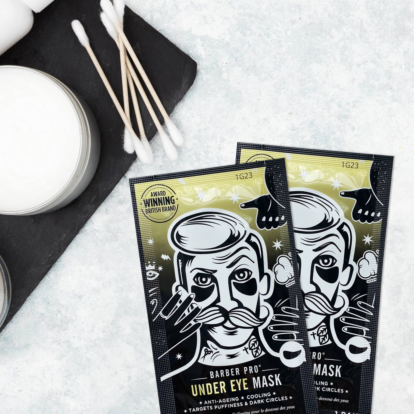 Sale - BARBER PRO Under Eye Mask - 3 pairs in a pouch!