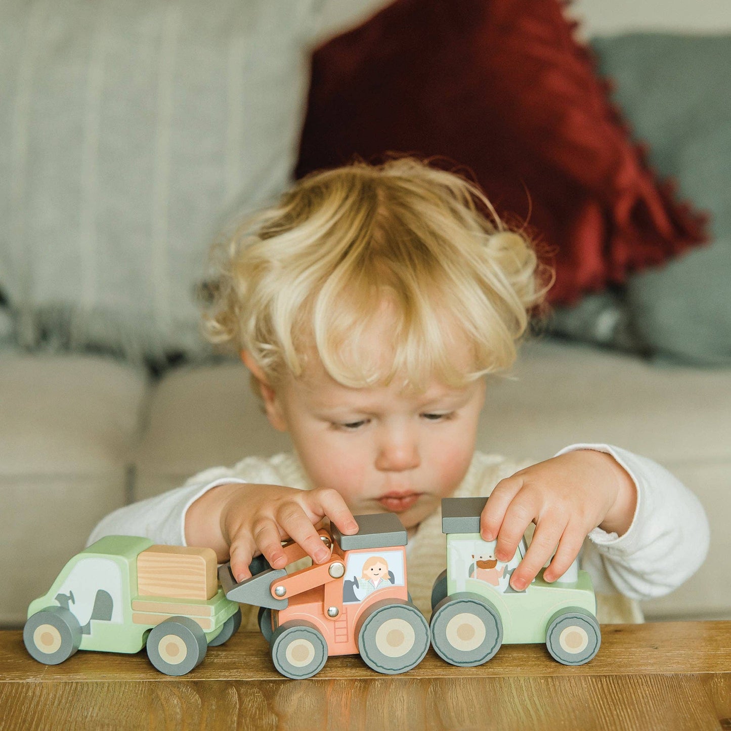 NEW! Farm Wooden Loader Tractor