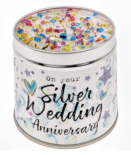 JUST BECAUSE CANDLES – SILVER WEDDING ANNIVERSARY