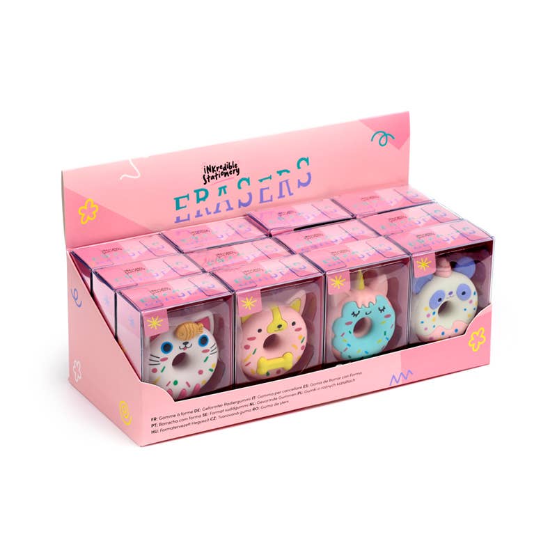 Unicorn Donut Eraser in a Mini Box