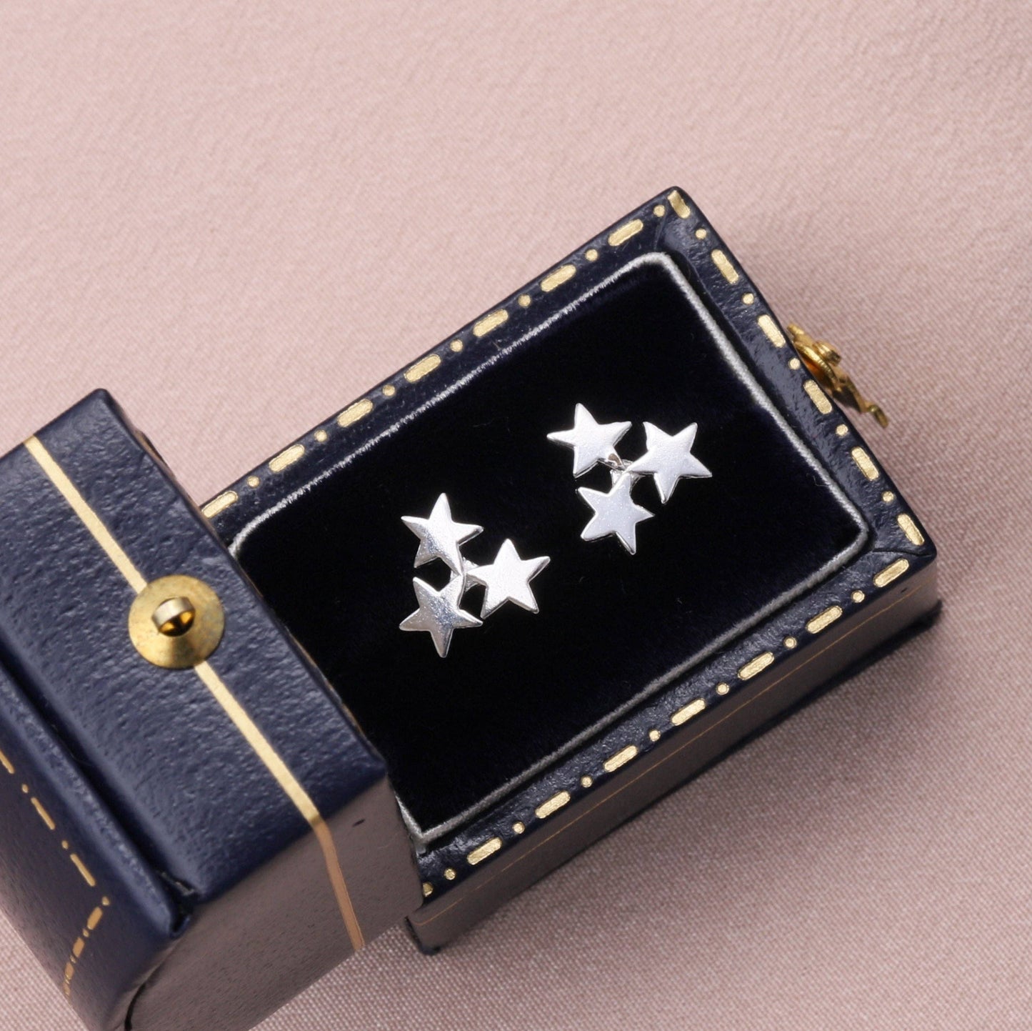 THE STARS OF THE EARTH Silver Cluster Earrings